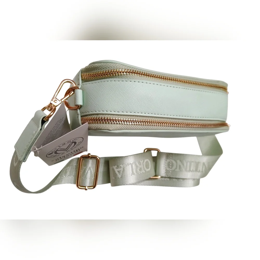 VALENTINO ORLANDI Women's Crossbody Camera Purse Bag Mint Green NWT - Picture 6 of 6